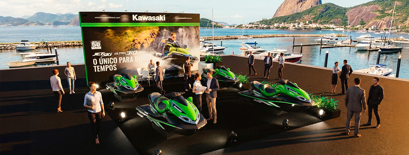 Kawasaki leva linha completa de Jet Ski ao Rio Boat Show 2026 e reforça liderança em alta performance